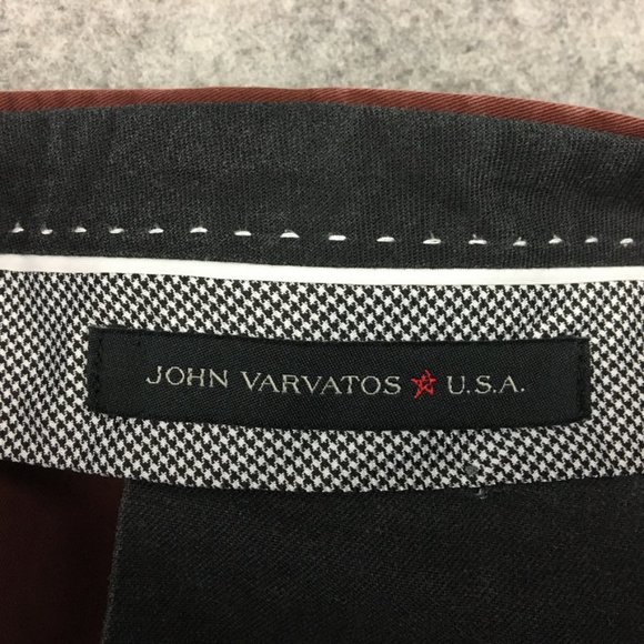 John Varvatos Pants Mens 34x30 Soho Fit Khaki Chino Red Straight Leg Canada Made - Picture 13 of 16